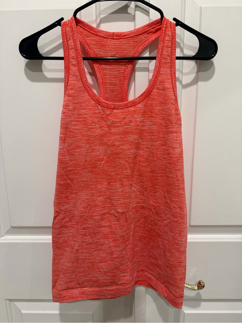 Lululemon women’s swiftly tank top size 6 heathered orange